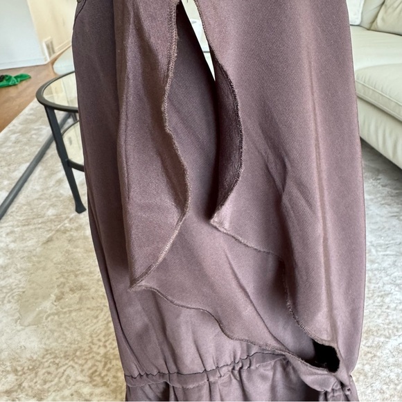 MICHAEL Michael Kors Silk Dress sleeveless Brown Dress Embellished Neckline XS - Picture 6 of 15